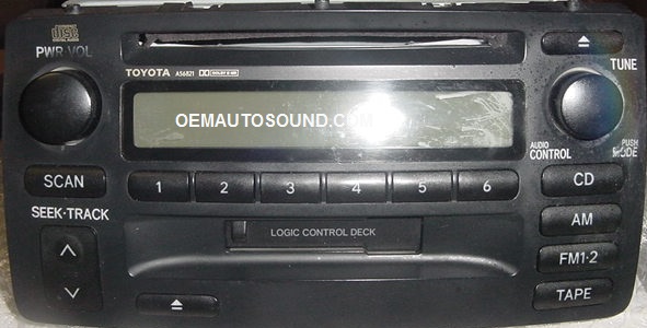 Toyota Corolla radio 86120-02280 A56821 tape CD Player 2005 tacoma radio wiring diagram 